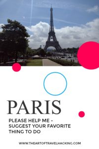 Help – What to do during a week in Paris?